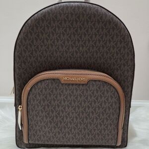 Michael Kors Signature Brown Backpack NWT $558